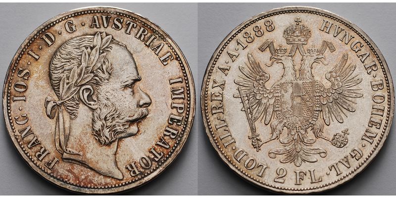 Foto Österreich, Doppel Gulden 1888