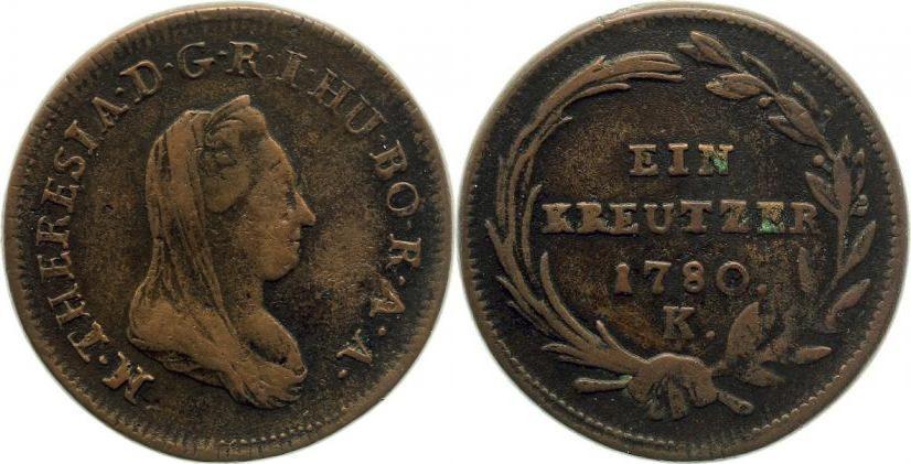 Foto Österreich Kreuzer 1780