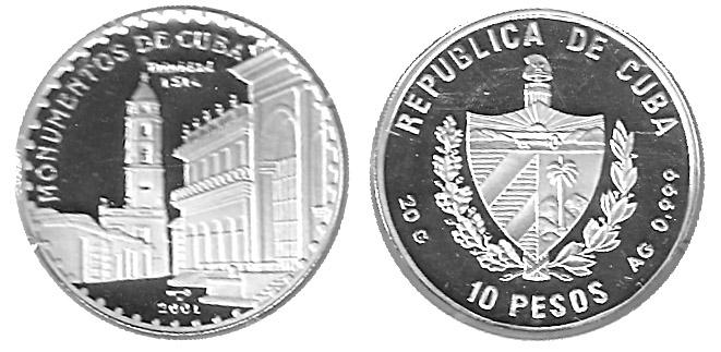 Foto 10 pesos Monumentos de Cuba.Trinidad.2001