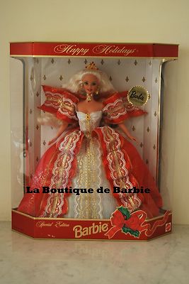 Foto 1997 Happy Holidays® Barbie® Doll, Happy Holidays® Series, Rare Blonde Edition