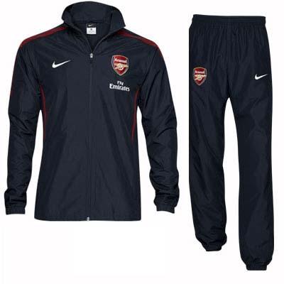 Foto 2010-11 Arsenal Nike Woven Tracksuit (Black)