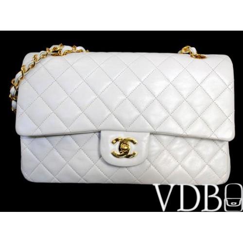 Foto 2.55 White Classic Flap Chanel Handbag