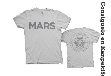 Foto 30 Seconds To Mars Camiseta Silver Skull Talla S