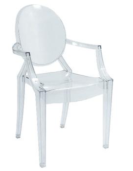 Foto 4 sillas de comedor transparente mod. calais