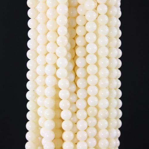 Foto 6 mm de coral blanco de piedras preciosas perlas sueltas de forma