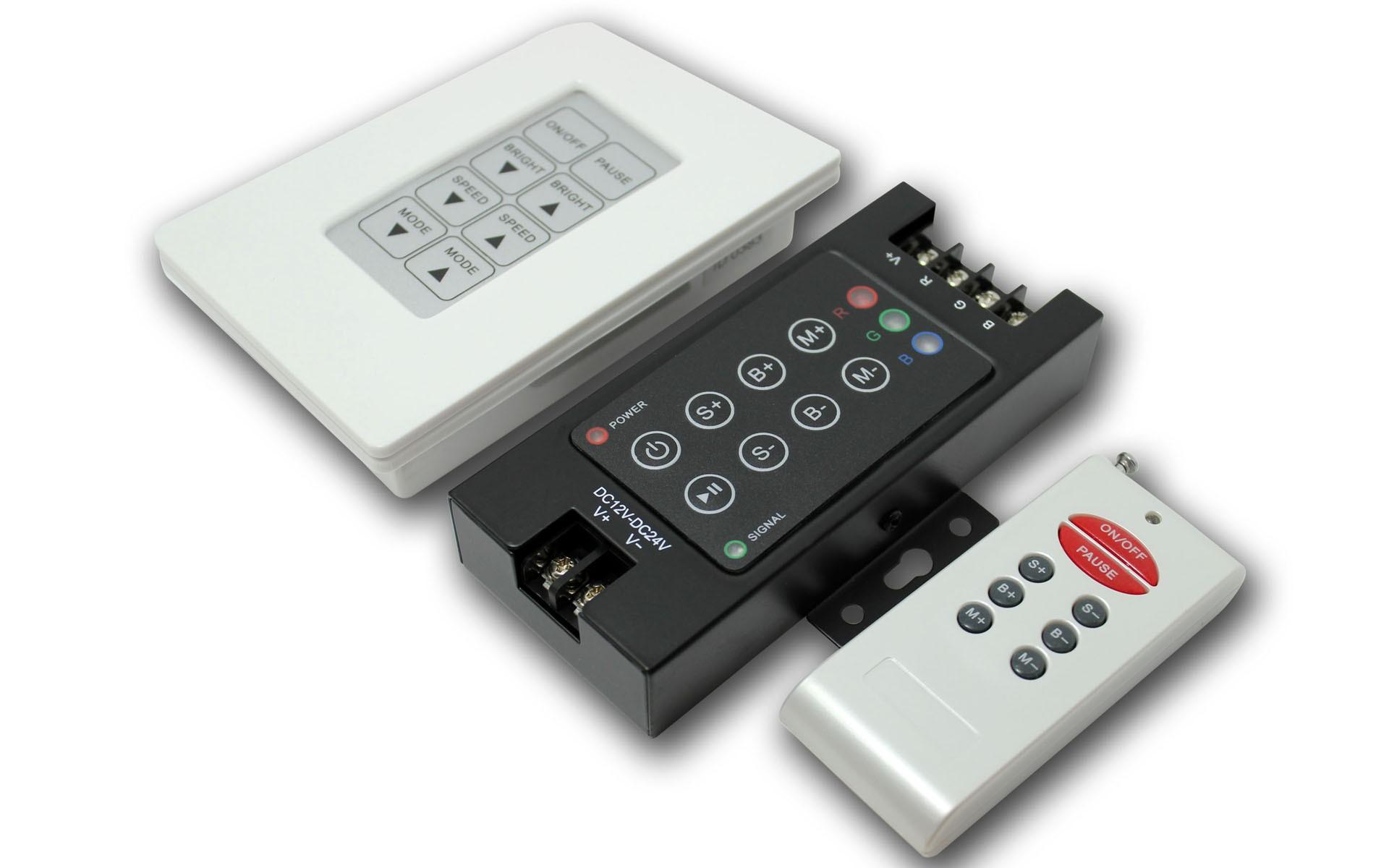 Foto 8 teclas de panel de control remoto inalámbrico RF RGB LED del controlador