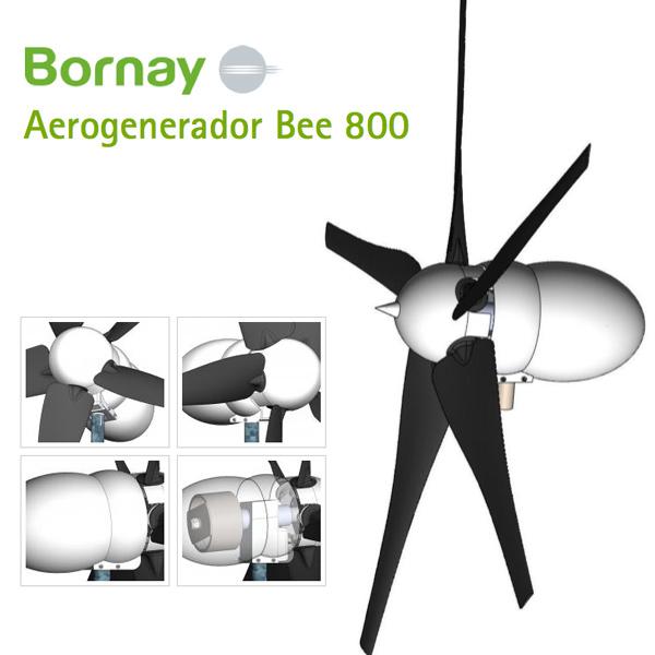 Foto Aerogenerador Bornay Bee 800