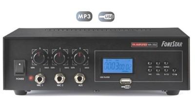 Foto Amplificador Megafonia 30w Max 12vdc 220vac Usb Mp3 Mic Aux 4-8-16oh-100v Bd3816