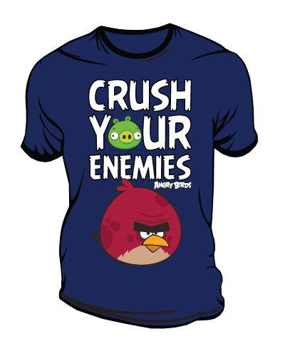 Foto Angry Birds Camiseta Crush Your Enemies Azul Talla L