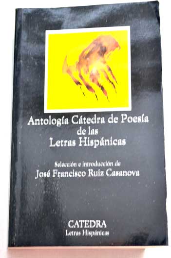 Foto Antología Cátedra de poesía de las Letras hispánicas