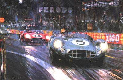 Foto Aston Martin Victorious - Le Mans 1959 by Nicholas Watts