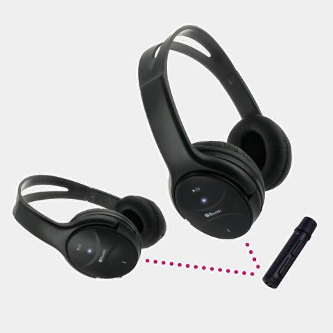 Foto Auricular Beewi Bluetooth Doble + Transmisor
