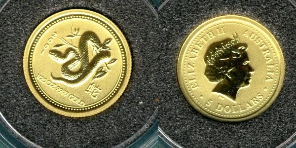 Foto Australien 5 Dollars 2001