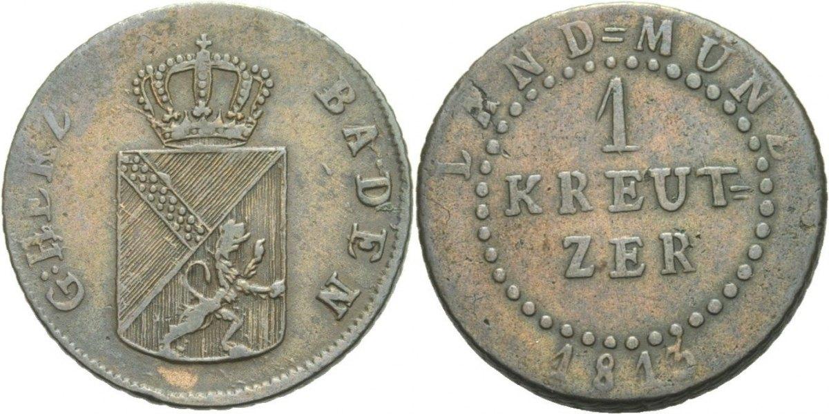 Foto Baden Kreuzer 1813