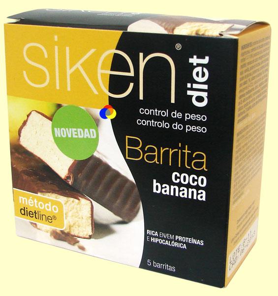 Foto Barrita de Coco y Banana - Siken Diet - 5 barritas [8424657107976]