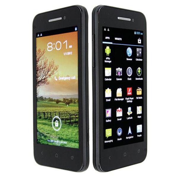 Foto Bedove X12 Móvil 4.0 pulgadas Android 4.0 MTK6577 3G GPS WIFI-Negro