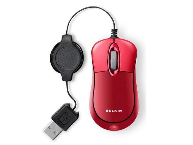 Foto Belkin.F5l016ngusb-Red Retractable Mouse Ratones