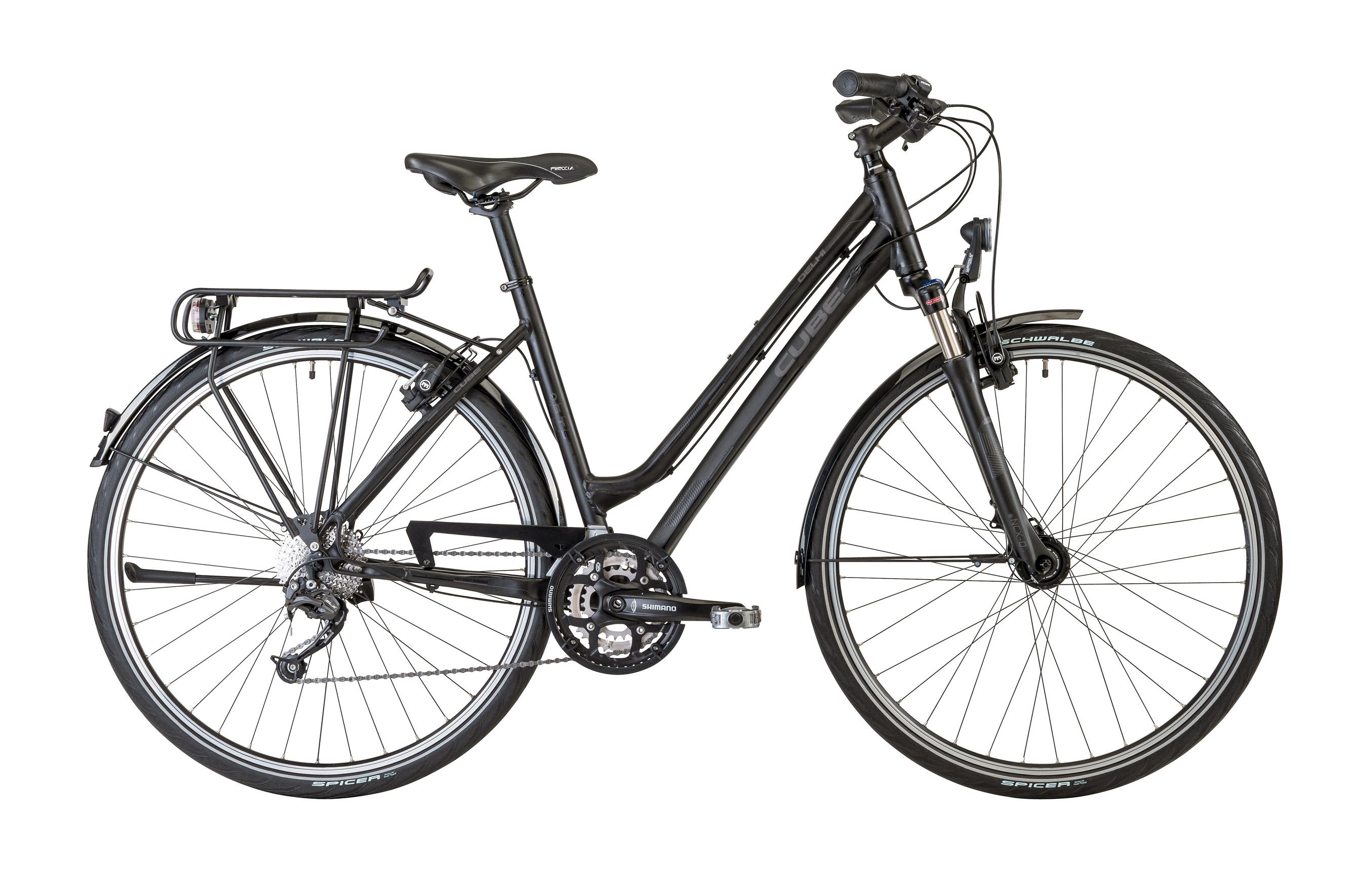 Foto Bicicleta Cube Delhi Lady gris/negro para mujer , 54 cm