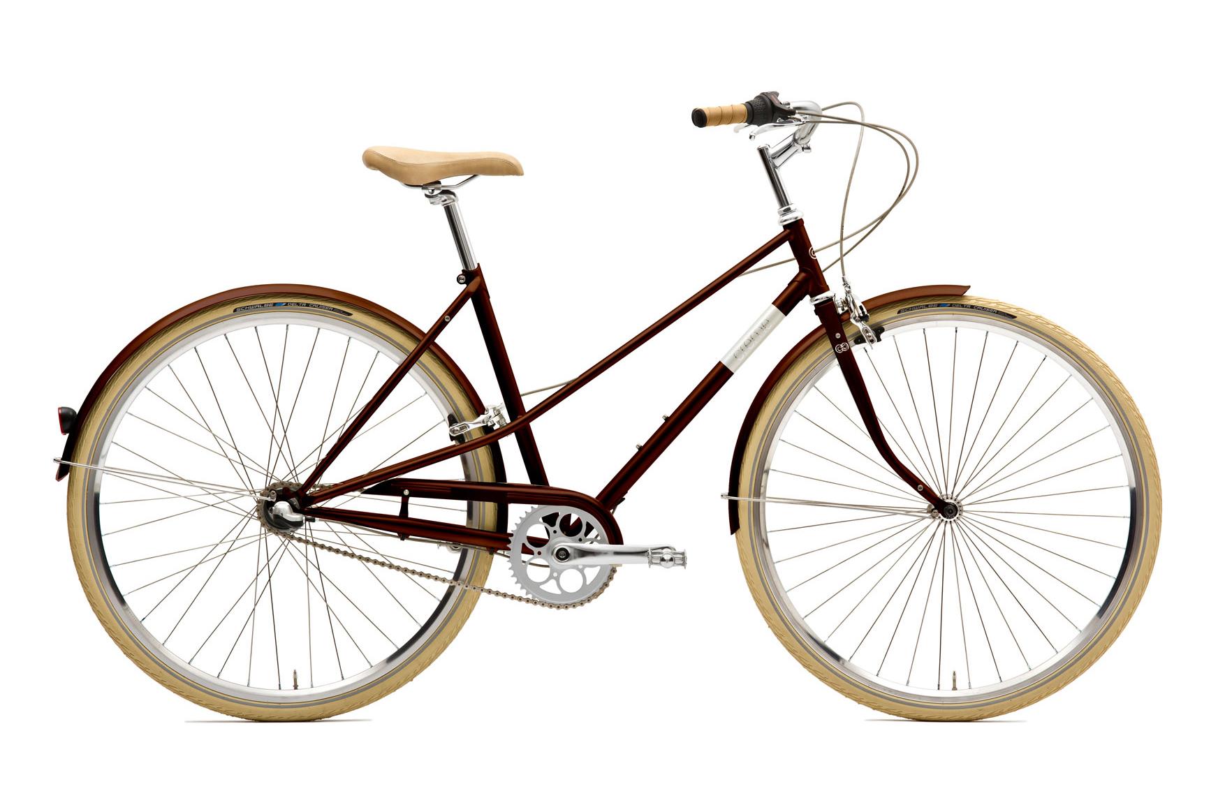 Foto Bicicleta urbana Creme Caferacer Solo 3-Speed marrón para mujer , ...