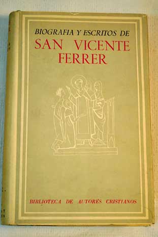 Foto Biografía y escritos de San Vicente Ferrer
