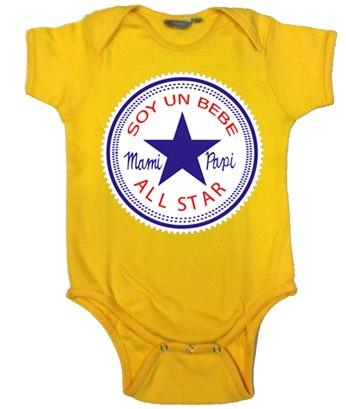 Foto Body bebé amarillo bebé all star