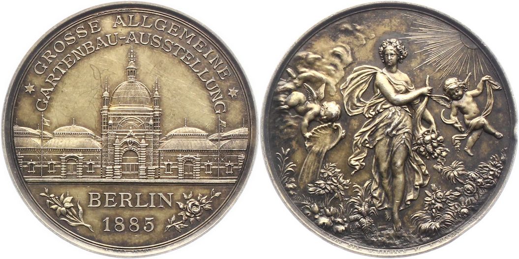 Foto Brandenburg-Berlin, Stadt Vergoldete Medaille 1895