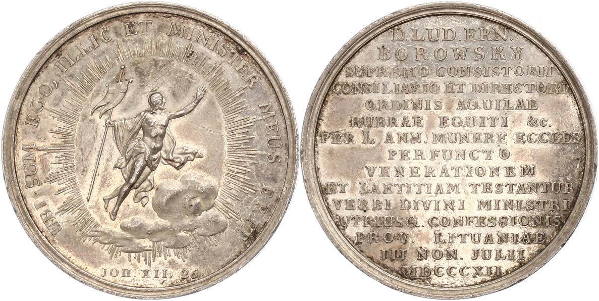 Foto Brandenburg-Preußen Silbermedaille 1812