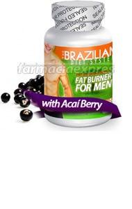Foto Brazilian fat burner con acai para hombres 60 comprimidos
