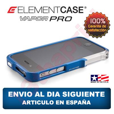Foto Bumper Aluminio Iphone 4/4s Element Case Vapor Pro Azul Original
