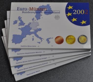 Foto Bundesrepublik Deutschland Brd 5 x 3,88 Euro 2002