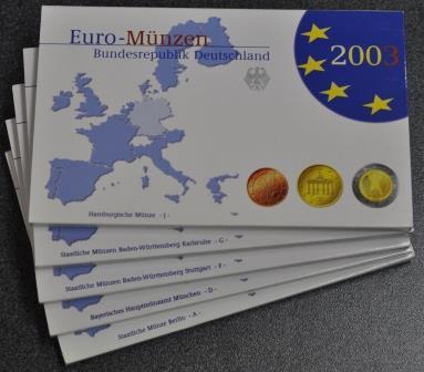 Foto Bundesrepublik Deutschland Brd 5 x 3,88 Euro 2003