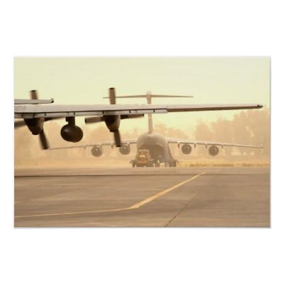 Foto C-130 Hércules y Globemaster III Mosul Iraq Impresiones