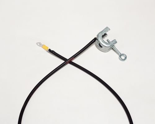 Foto Cable de puesta a tierra con 1 pinza C / 1 terminal anular, aislam. y