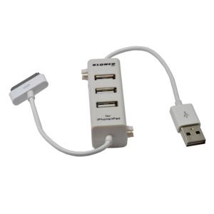 Foto Cable KLONER para Iphone 3 - 4 - 4S e Ipad 2 3 Puertos USB 2.0 KCH31