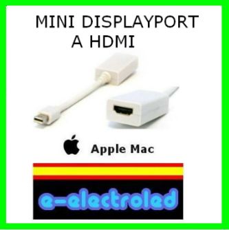 Foto Cable Mini Display Port A Hdmi - Mac Macbook Imac Displayport Apple Adaptador Tv