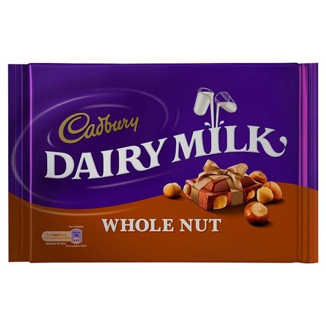 Foto Cadbury Dairy Milk Whole Nut Bar Large