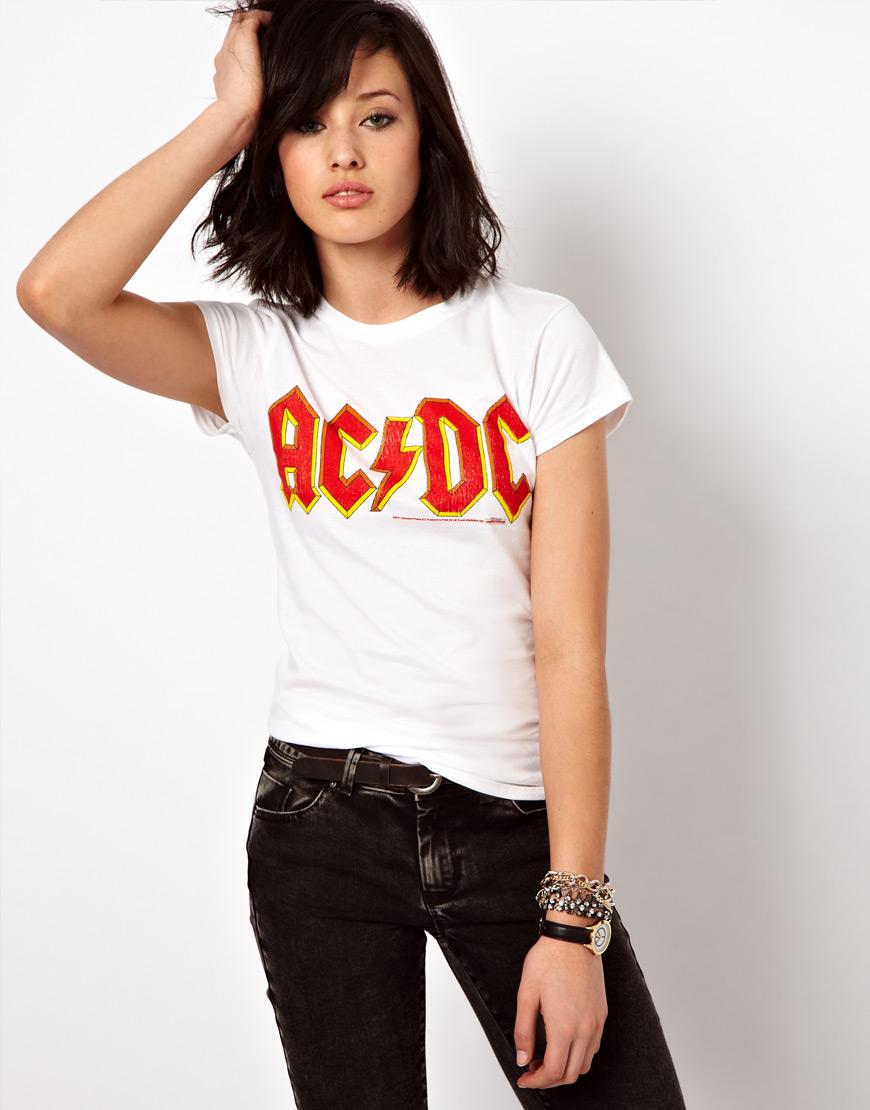 Foto Camiseta AC DC de Amplified Blanco