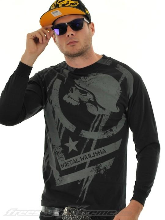 Foto Camiseta De Manda Larga Metal Mulisha Dissolve Negro