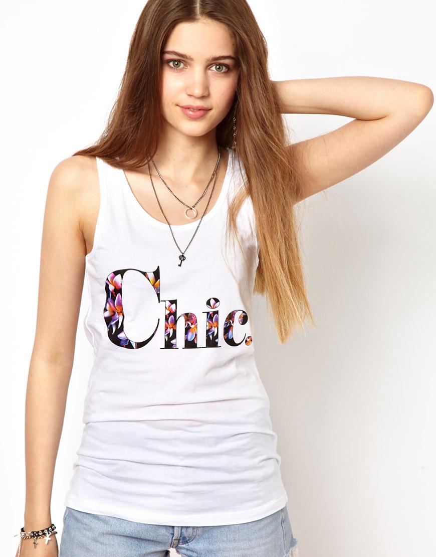 Foto Camiseta de tirantes orgánica Chic de A Question Of Blanco