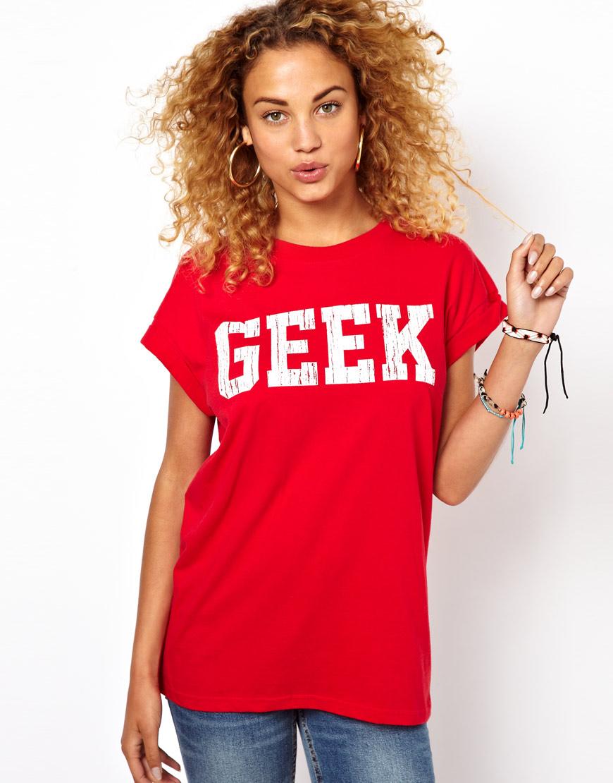 Foto Camiseta Geek de Brave Soul Rojo