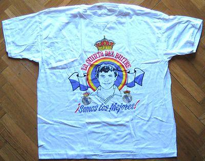 Foto Camiseta T-shirt Real Madrid Años' 80 : Butragueño Algodon Talla Xl Nueva