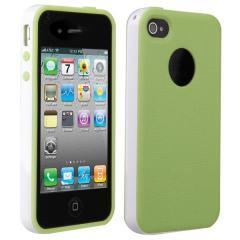 Foto carcasa case trasera tpu paño tela verde para iphone 4 4g 4s