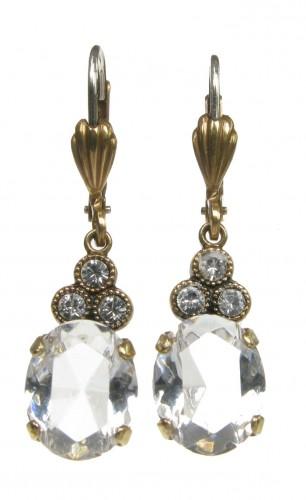 Foto Cavendish French Crystal trio and faux gold drop earrings