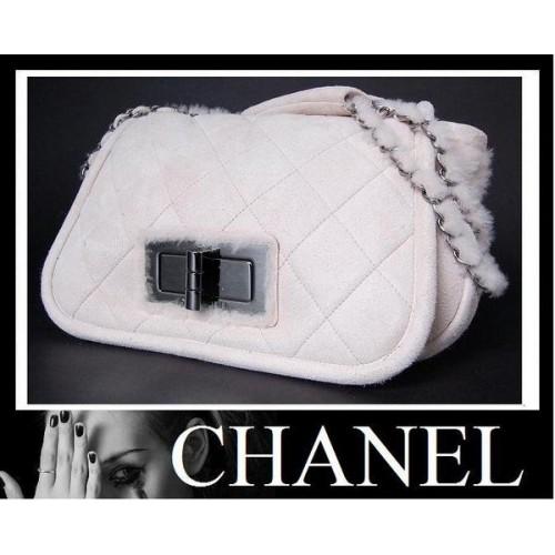 Foto Chanel beige Pick Mouton Chain Shoulder Flap Bag