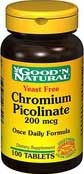 Foto chromium picolinate - picolinato cromo 200 mcg 100 comprimidos