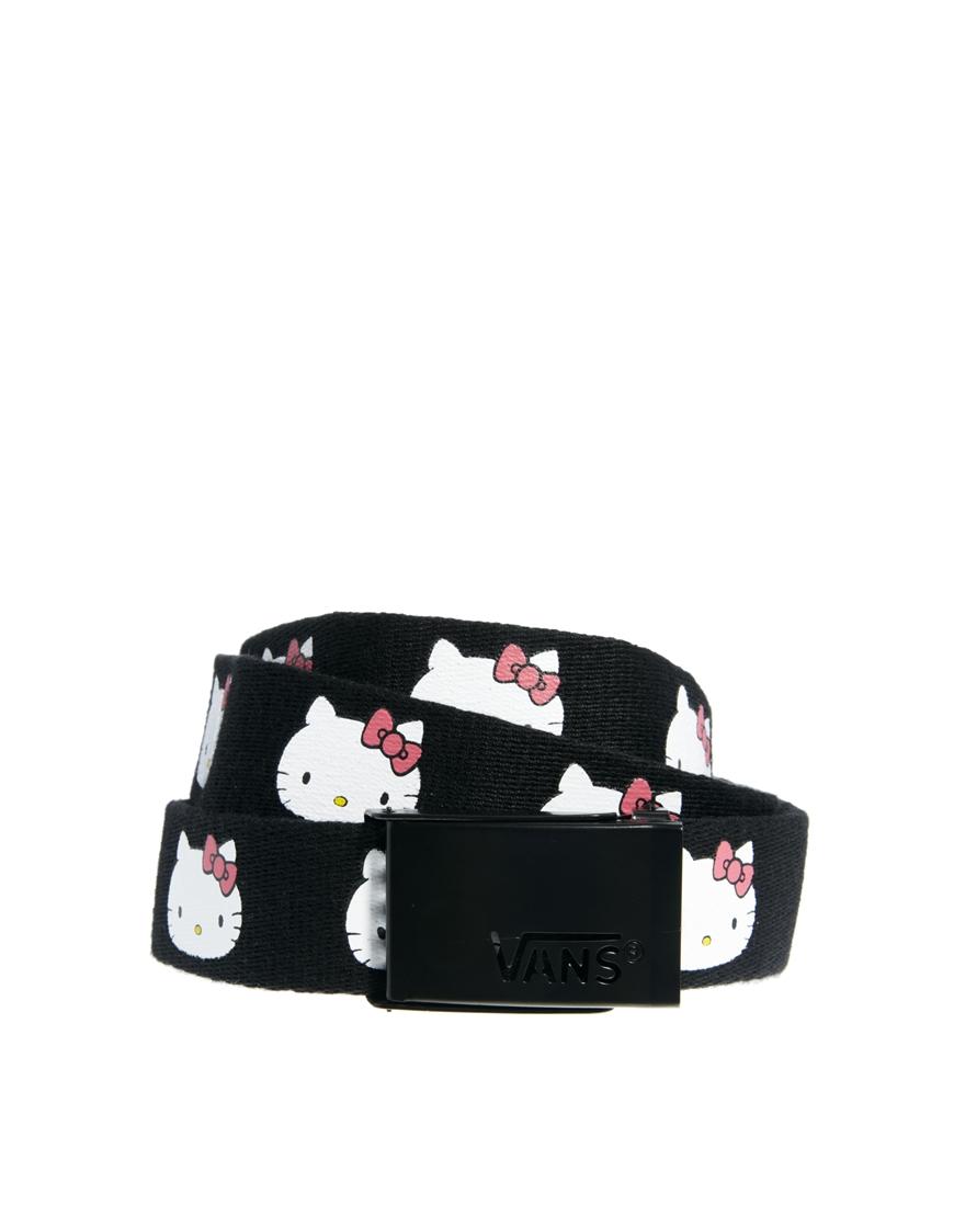 Foto Cinturón de banda ajustable reversible con lazo Hello Kitty de Van...