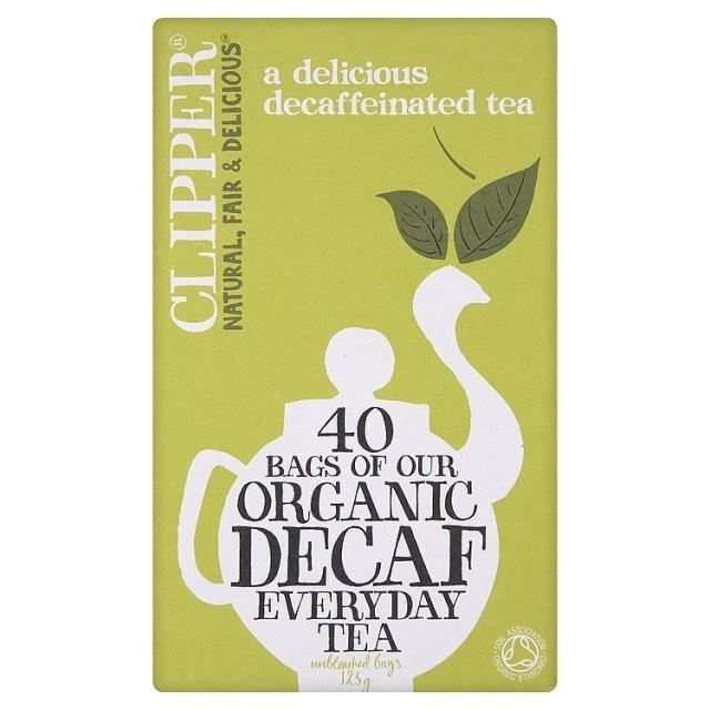 Foto Clipper Organic Decaffeinated Tea Bags 40 per pack