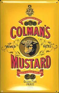 Foto Colmans Mustard embossed metal sign