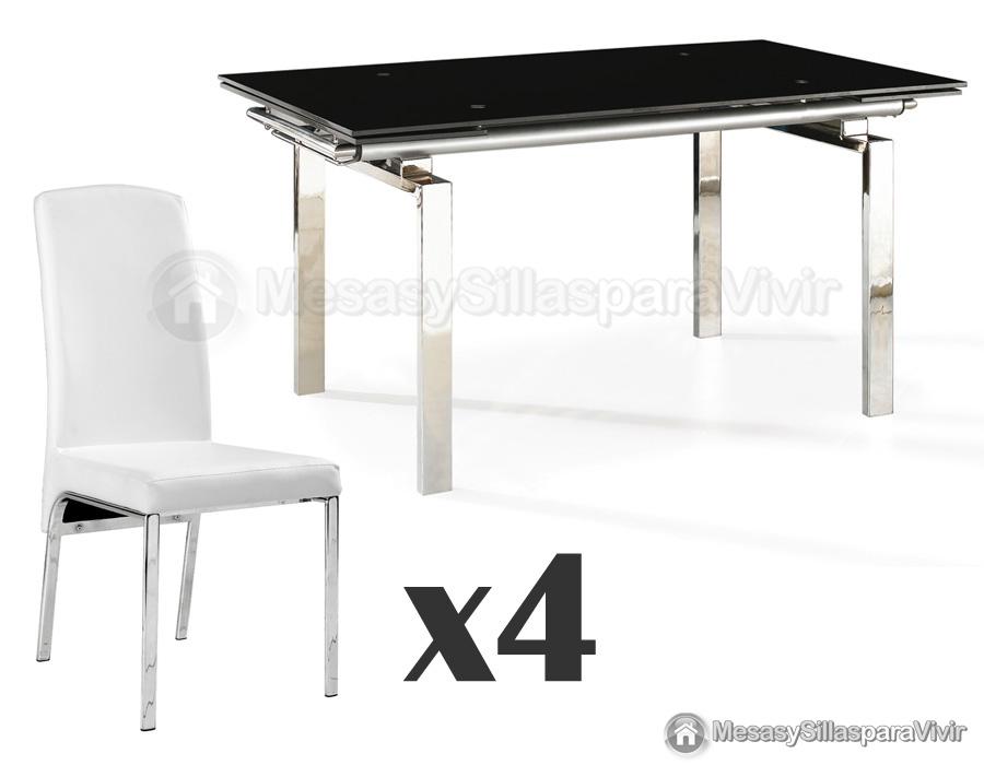 Foto conjunto de comedor de 1 mesa + 6 sillas mod. osaka - dubai
