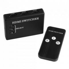 Foto conmutador hdmi 3 puertos mando a distancia para hd camcorder/htpc/blu